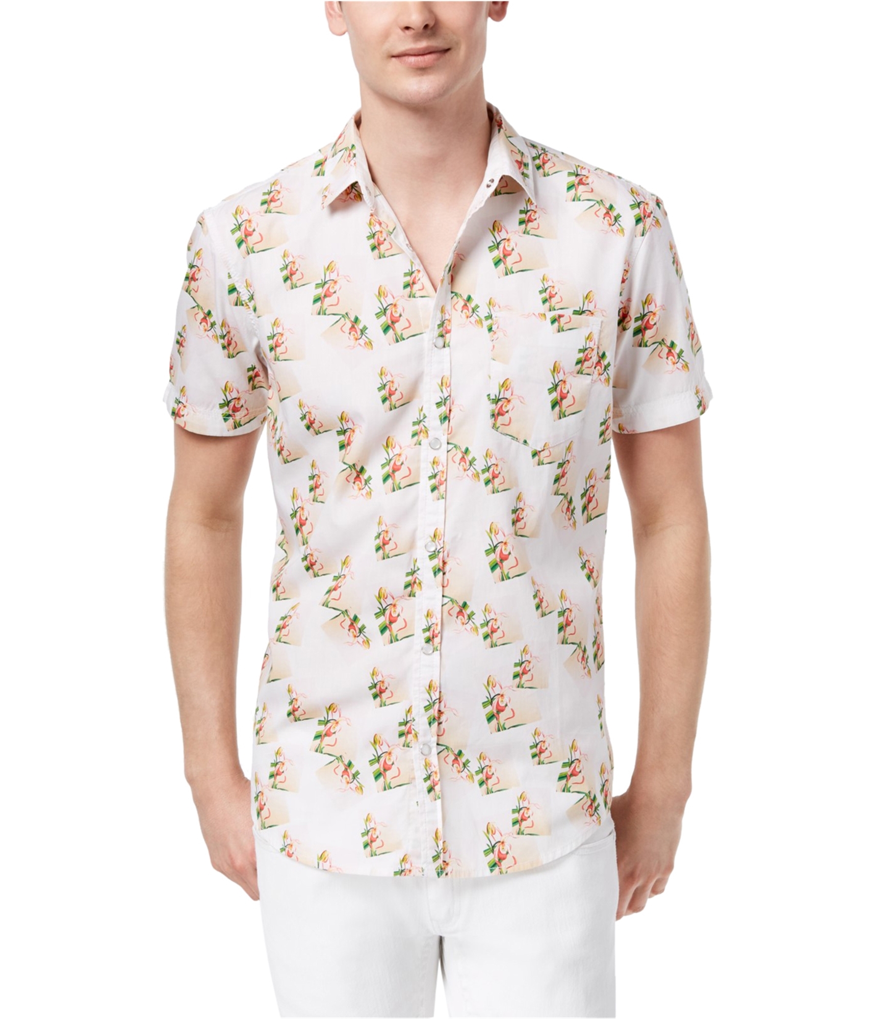 I-N-C Mens Floral Button Up Shirt | Mens Apparel | Free Shipping on All ...