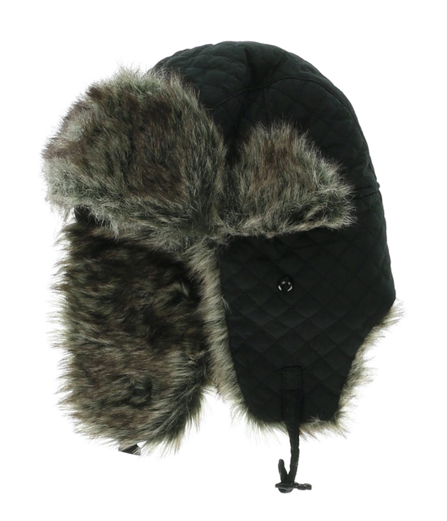 American Rag Mens Quilted Faux Fur Trapper Hat | Mens Accessories