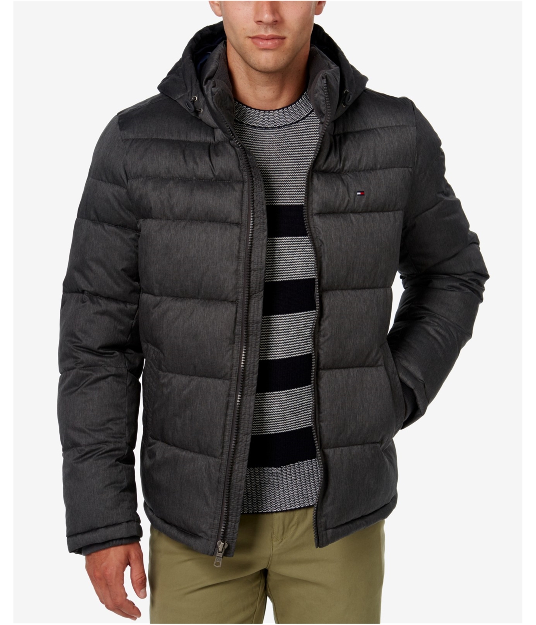 Buy a Mens Tommy Hilfiger Solid Puffer Jacket Online | TagsWeekly.com, TW1