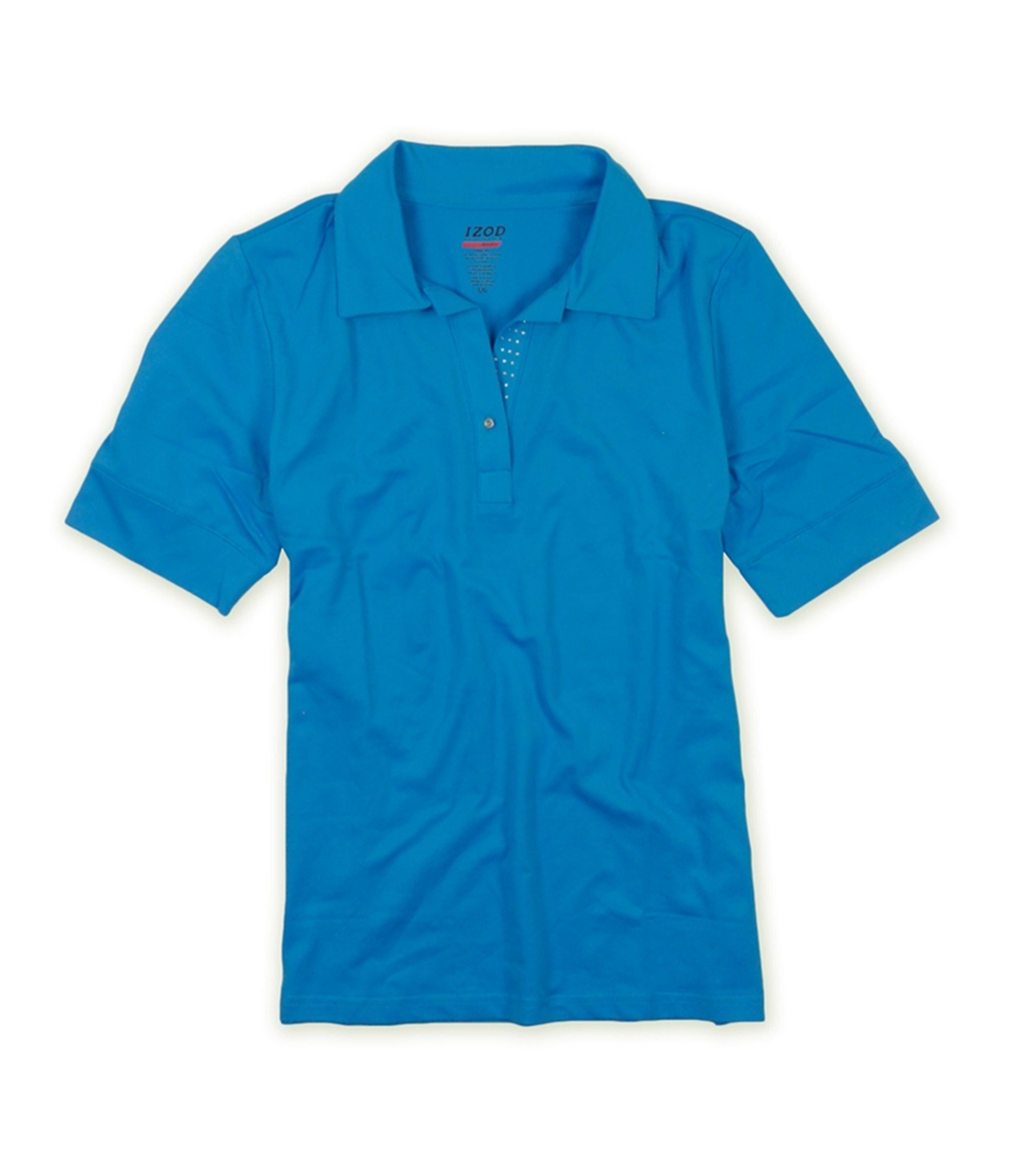 IZOD Womens Shimmer Placket Stretch Golf Polo Shirt | Womens Apparel ...