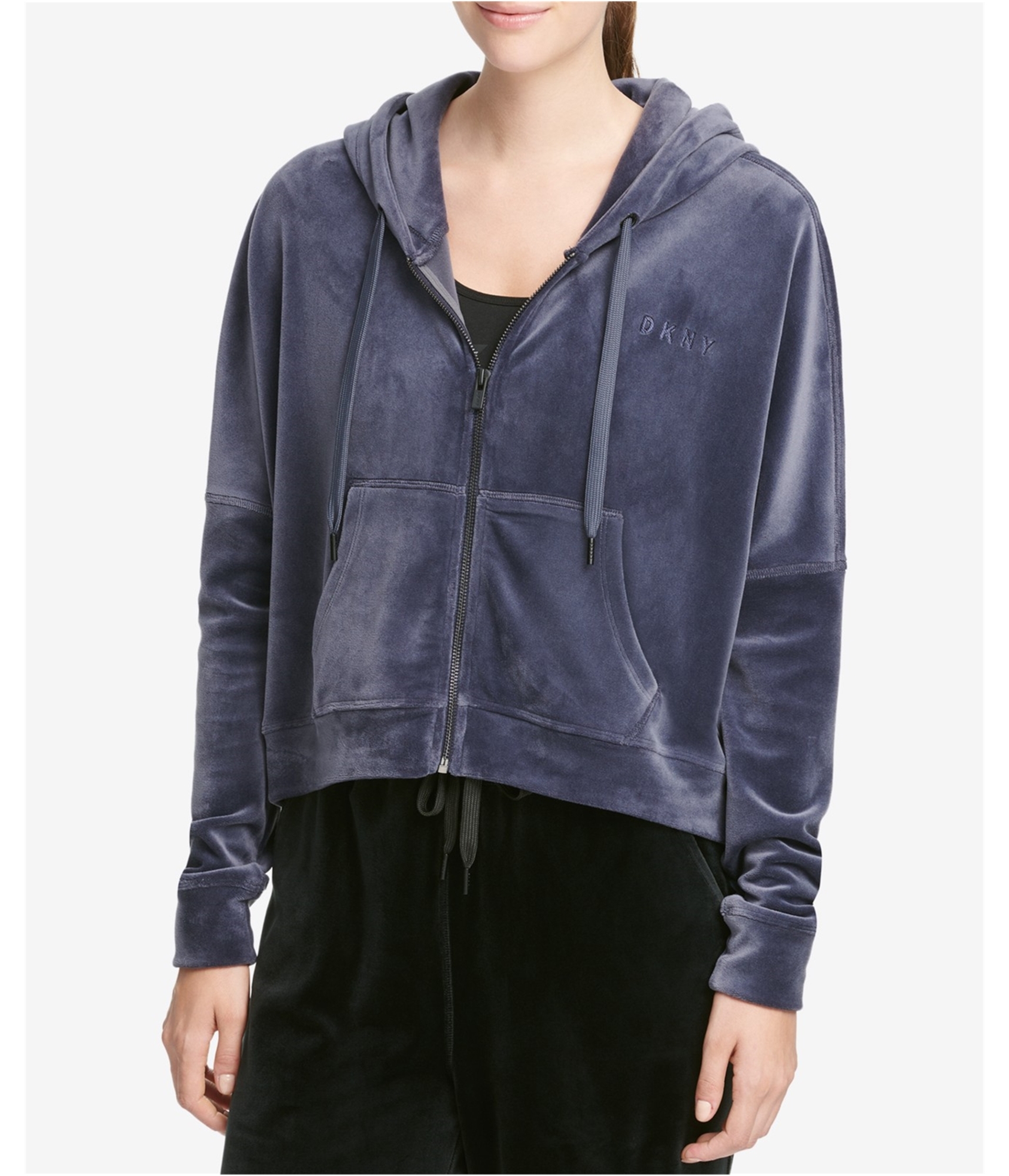 dkny velour jacket