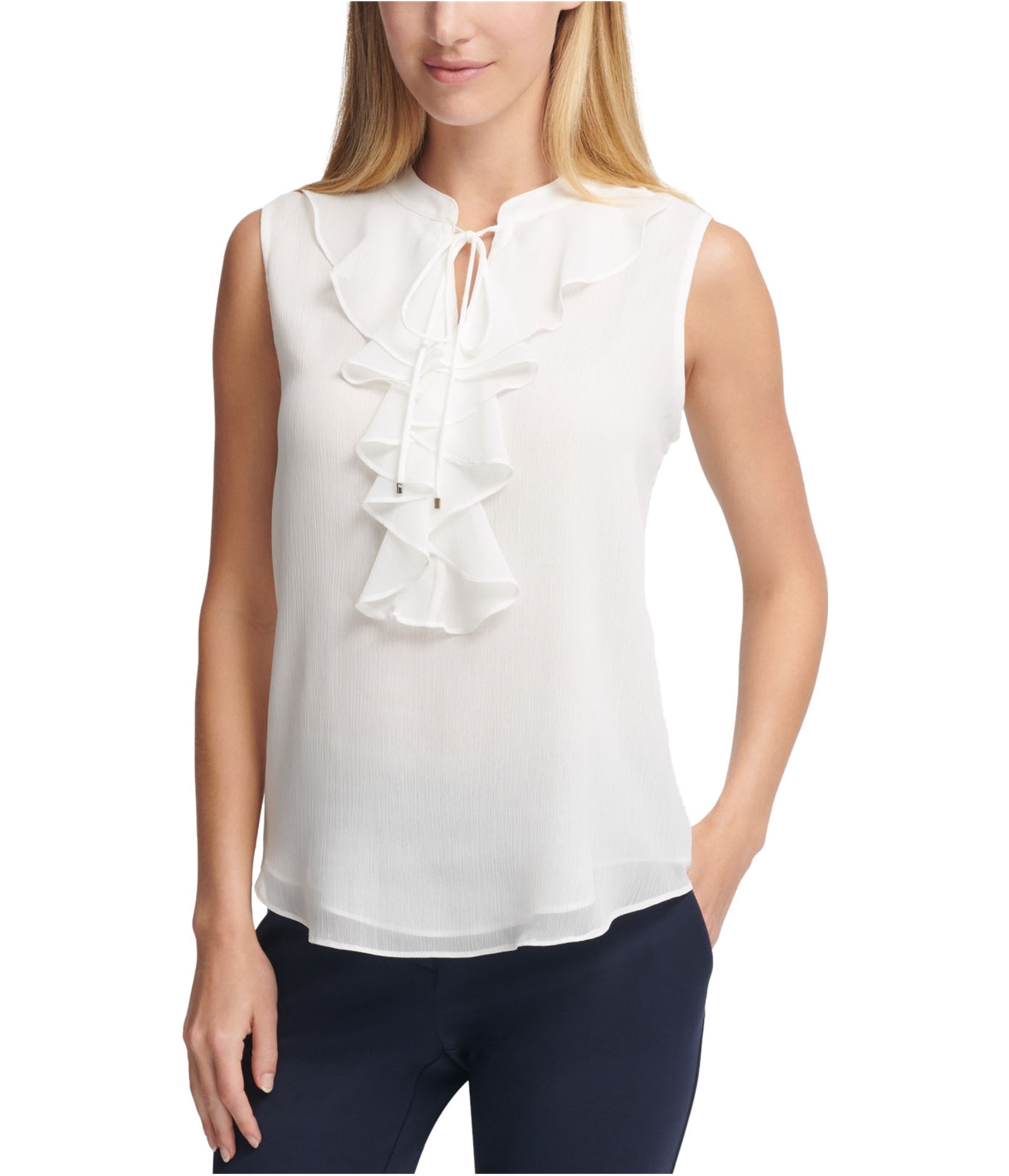 tommy hilfiger women's sleeveless blouse