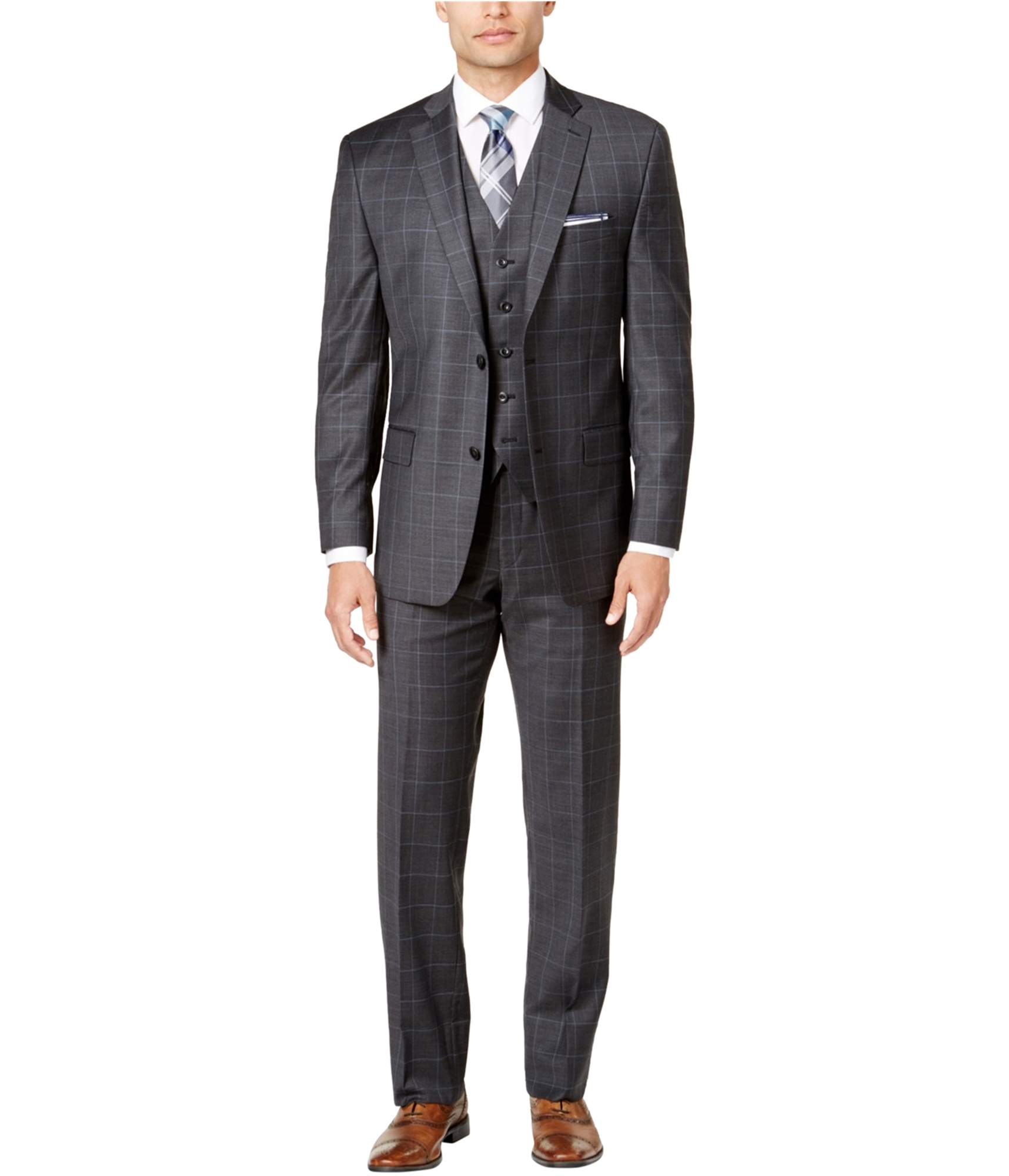 Buy a Mens Michael Kors Double Vent Two Button Formal Suit Online ...