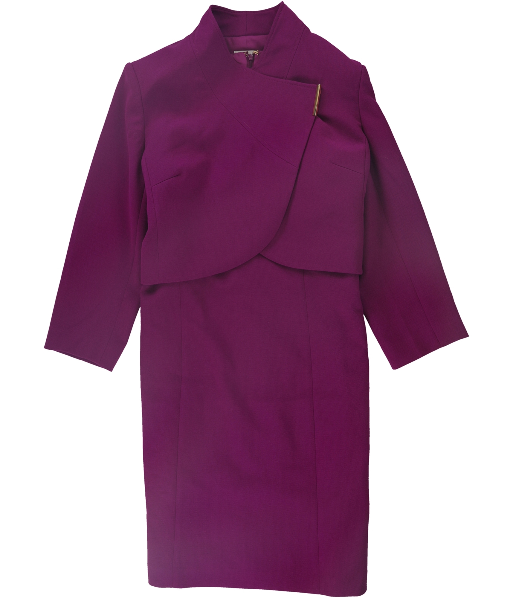 tahari magenta suit