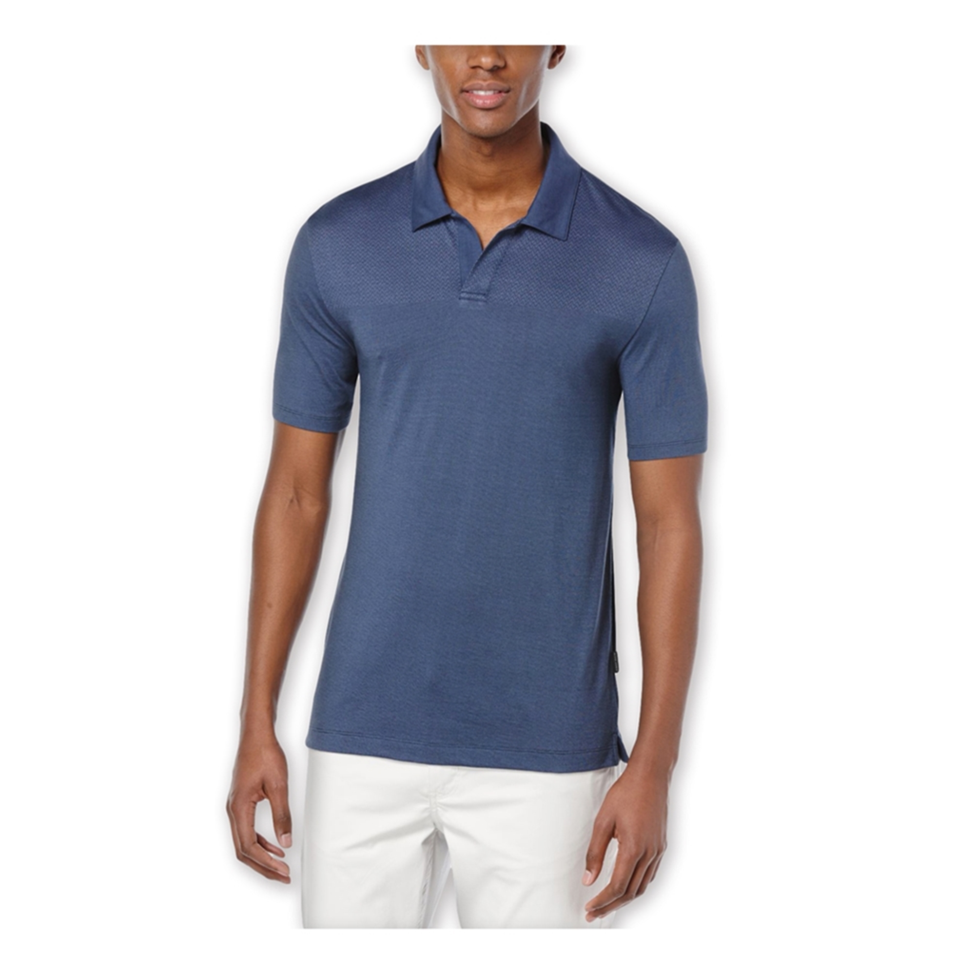 Perry Ellis Mens Jacquard Placed Rugby Polo Shirt | Mens Apparel | Free ...