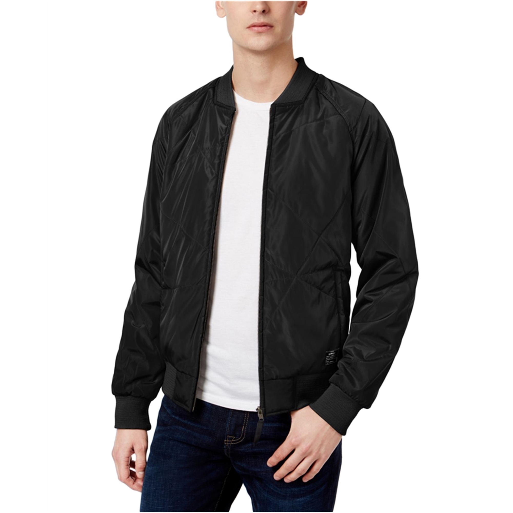 William Rast Mens Zane Quilted Bomber Jacket | Mens Apparel | Free ...