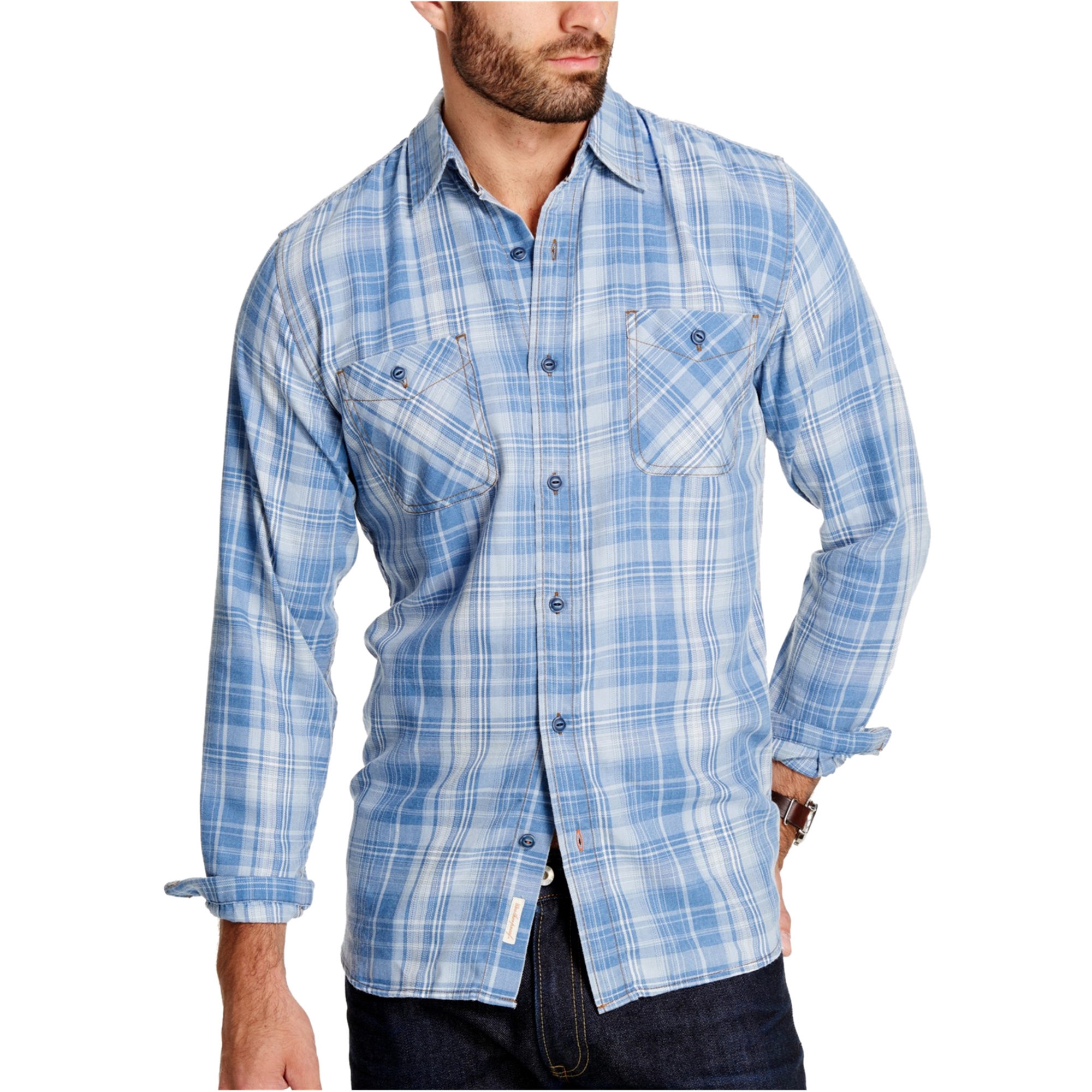 Weatherproof Mens Flannel Button Up Shirt | Mens Apparel | Free ...