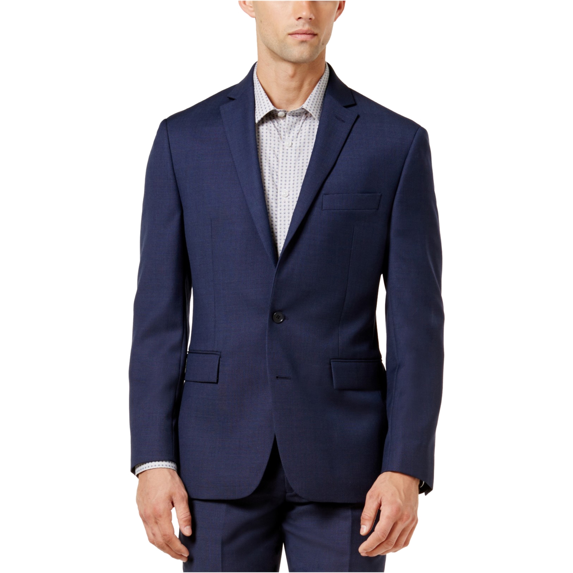 Ryan Seacrest Distinction Mens Birdeye Two Button Blazer Jacket | Mens ...