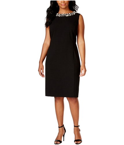 calvin klein beaded sheath dress