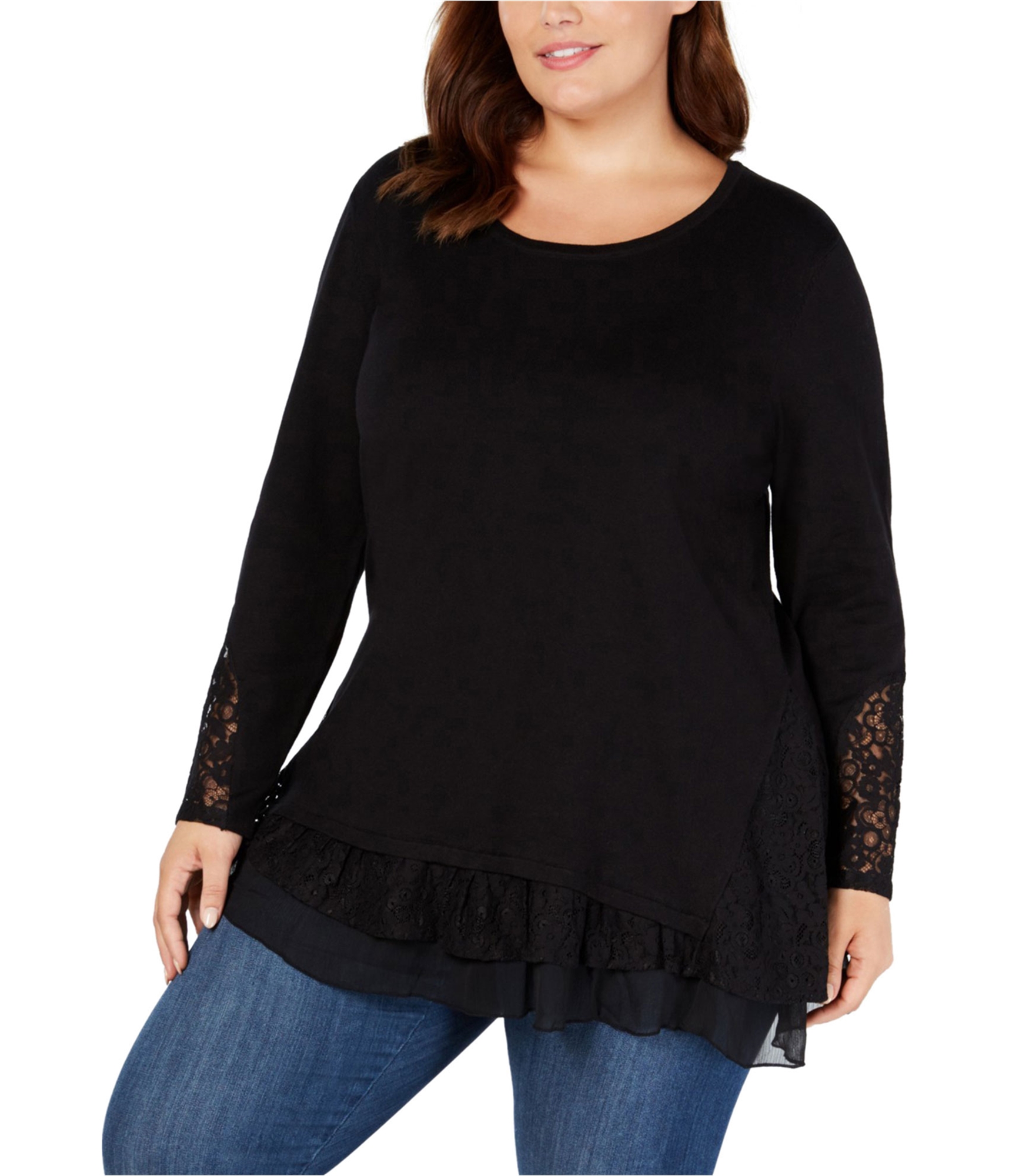 lace sweater women's