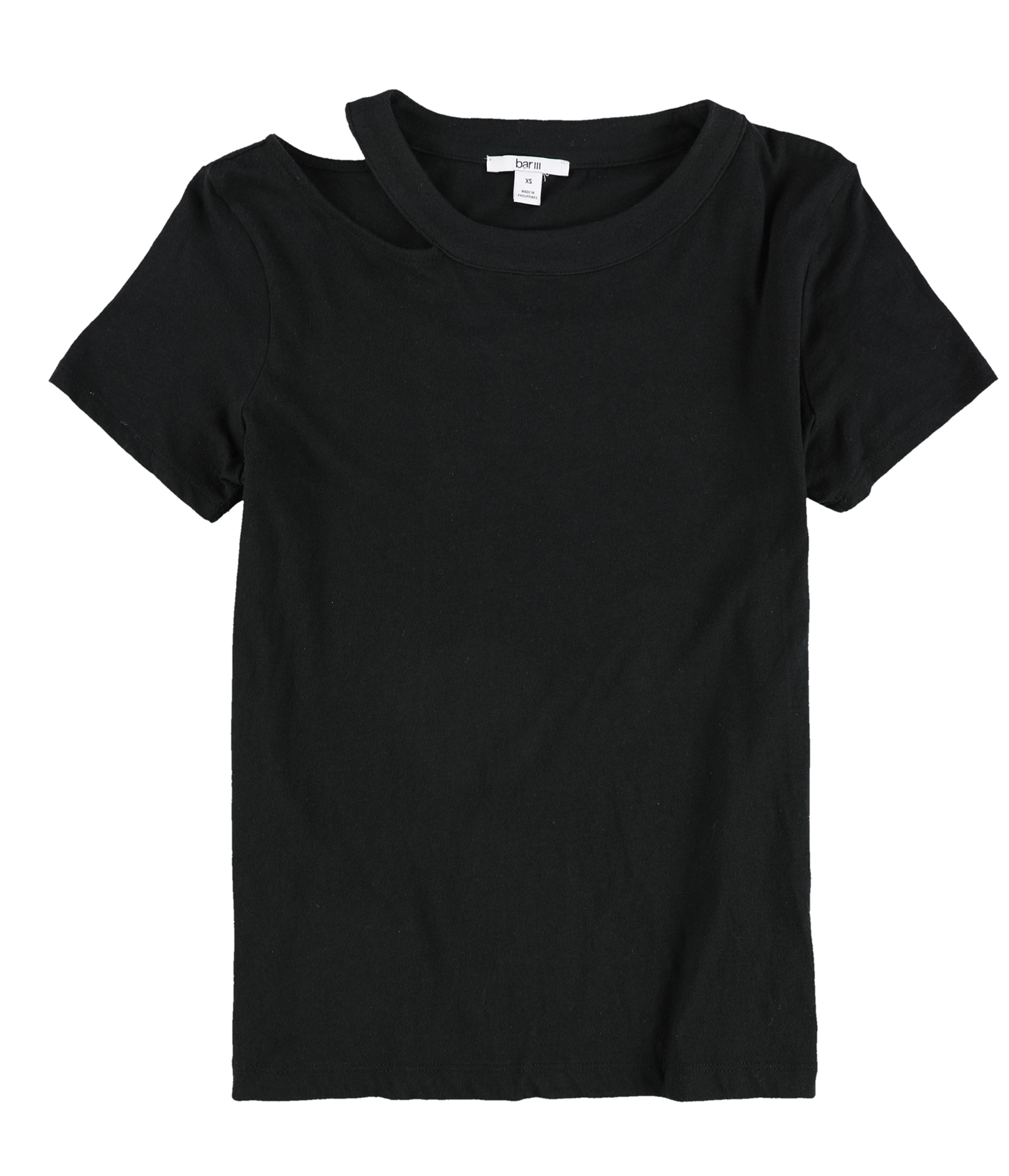 Bar Iii Womens Cutout Basic T-Shirt