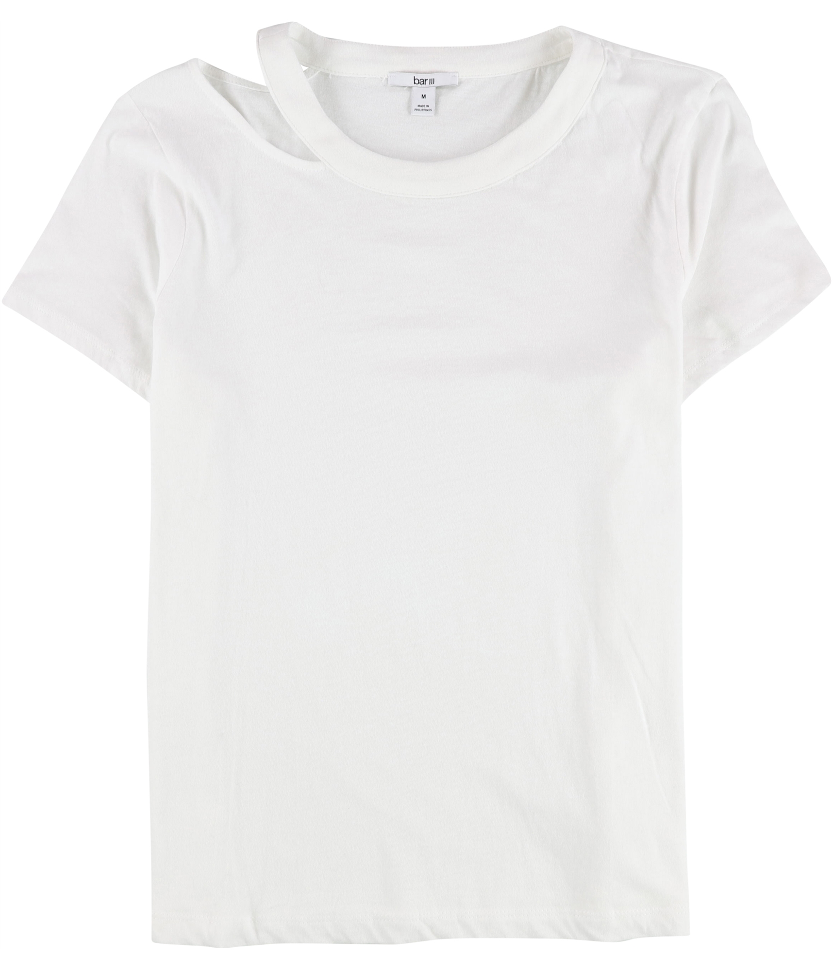 Bar Iii Womens Cutout Basic T-Shirt