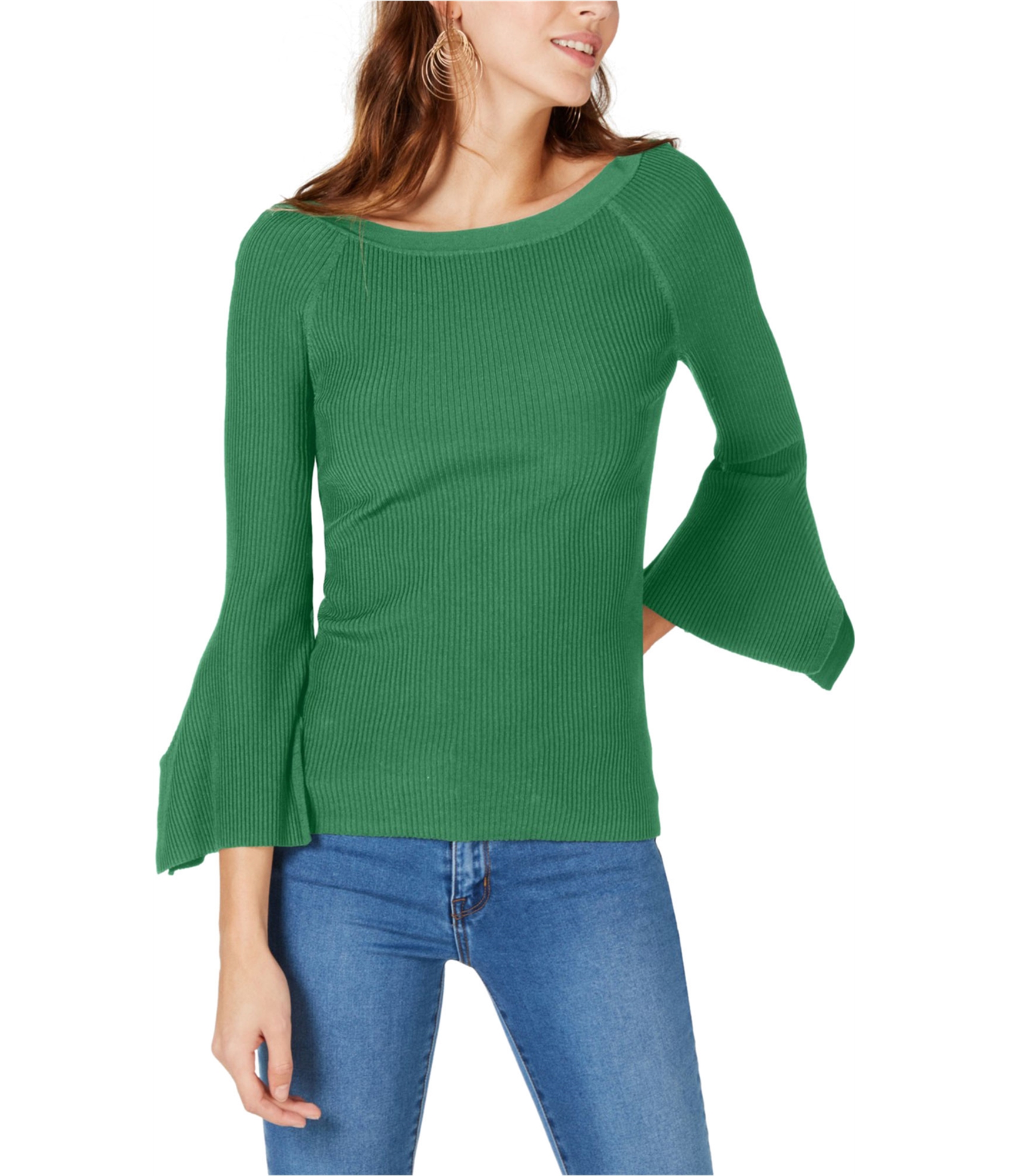 flutter sleeve sweater