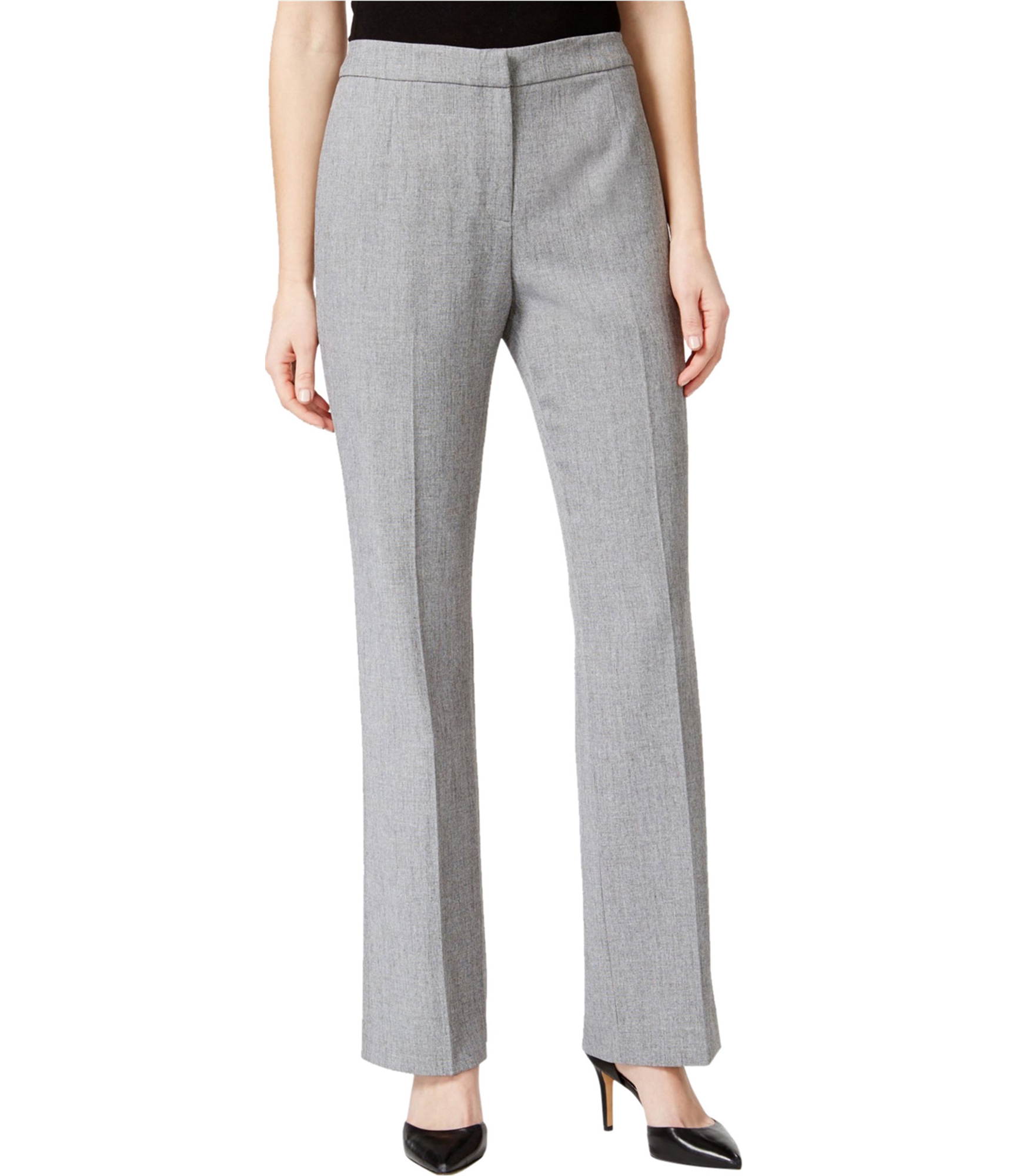 Kasper Womens Kate Classic Dress Pants, Grey, 4P | eBay