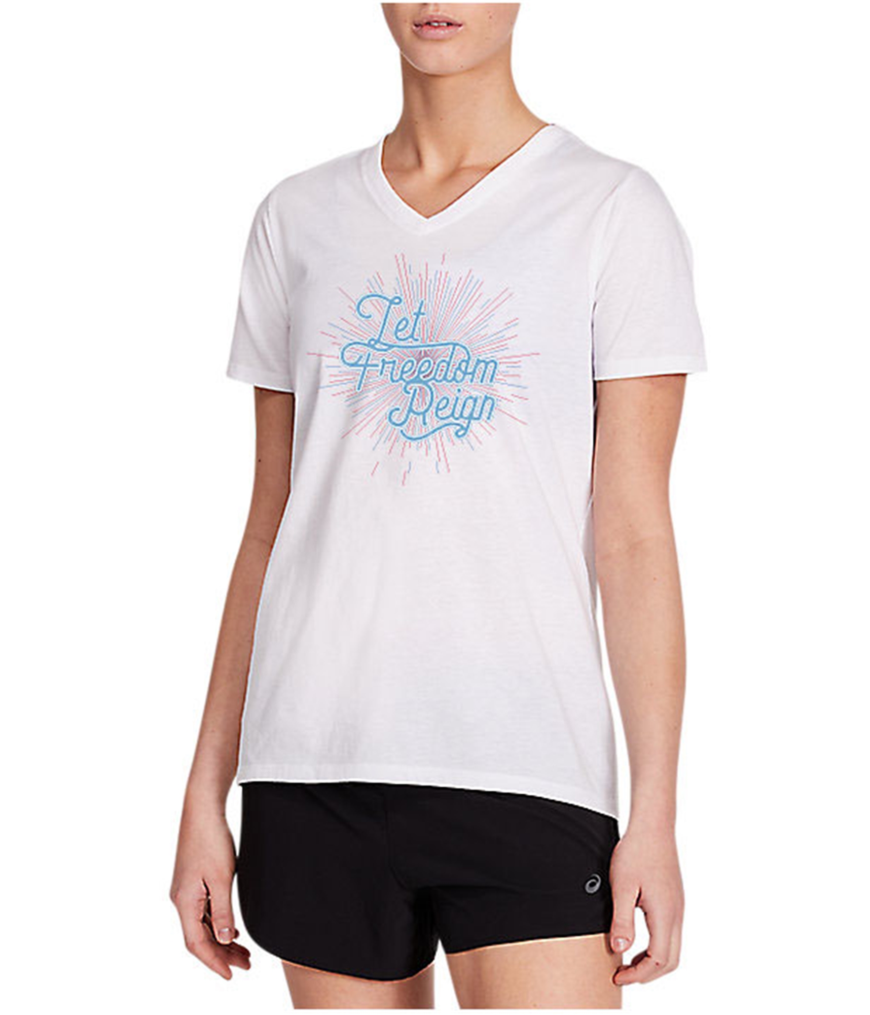 Asics Womens Let Freedom Reign Graphic T-Shirt | eBay