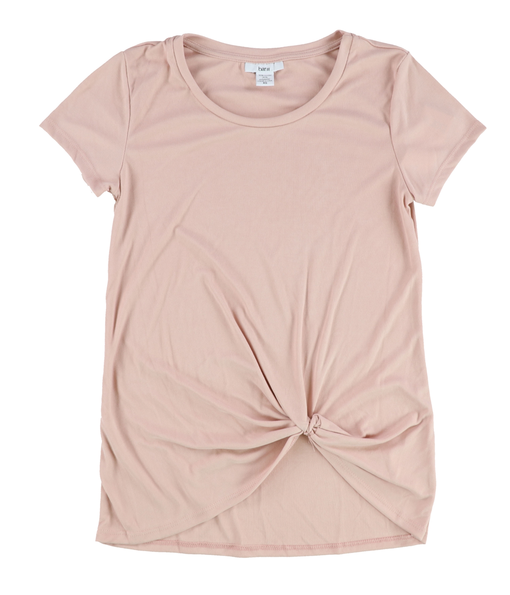 Bar Iii Womens Tie Front Basic T-Shirt | eBay
