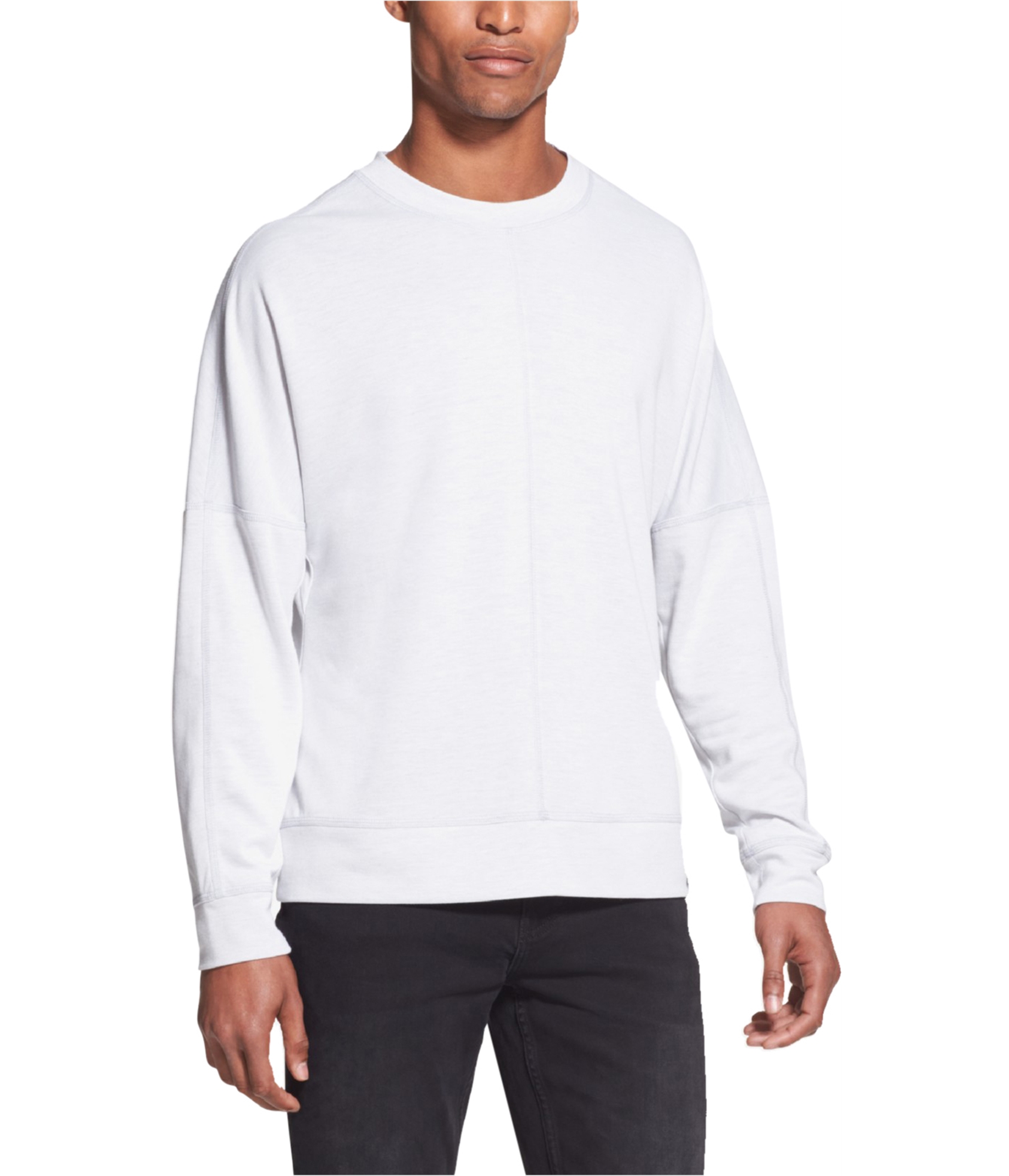 DKNY Mens Solid Pullover Sweater, White, Large 741065037531 | eBay