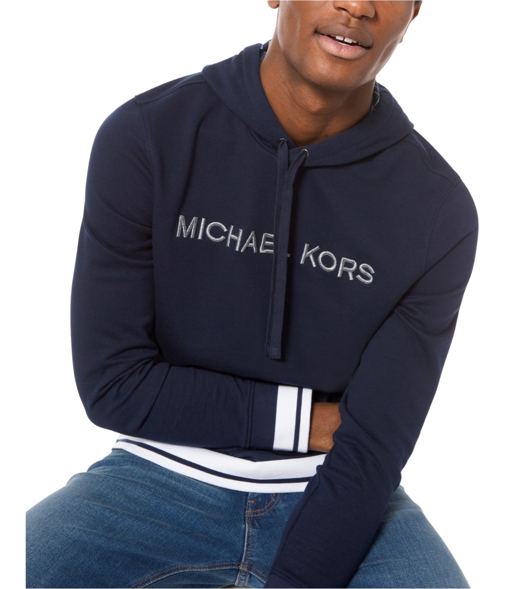 michael kors men's black hoodie