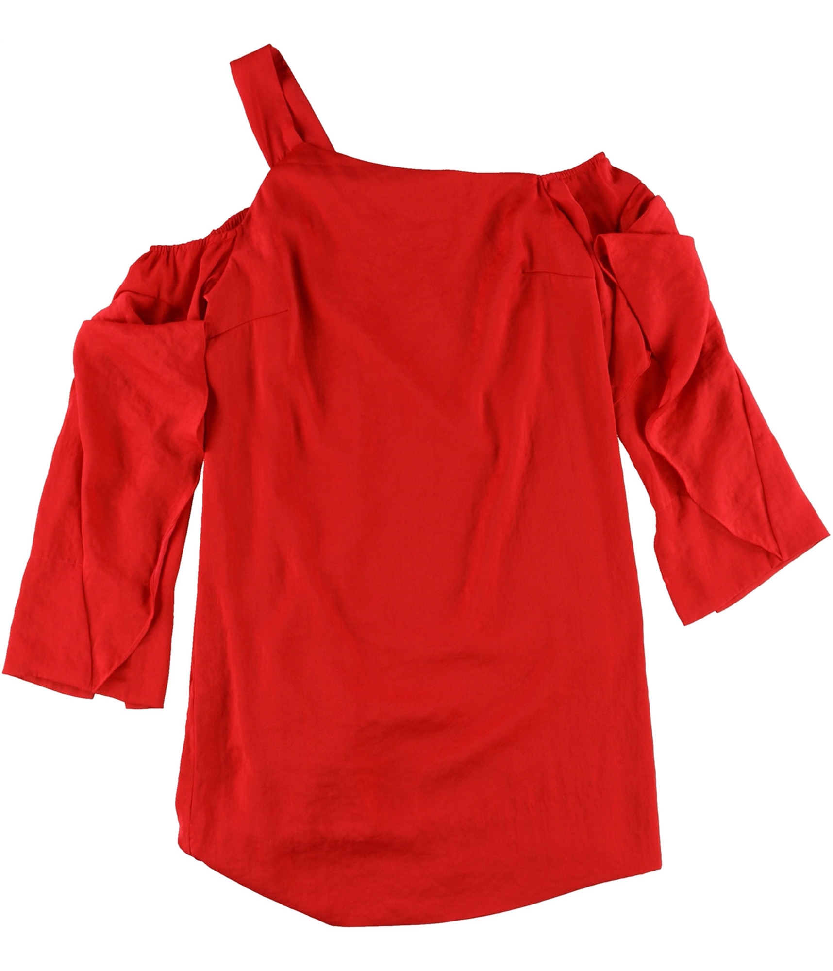 Rachel Roy Womens Ruffled One-Shoulder A-line Dress, Red, 4 | eBay