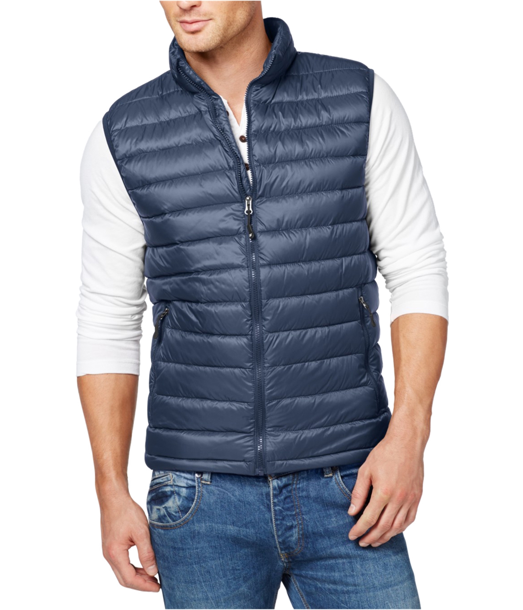 32 Degrees Mens Packable Down Puffer Vest, Blue, Small | eBay
