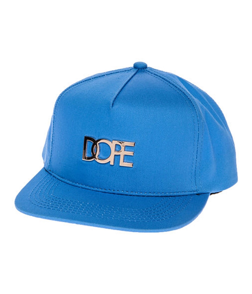 DOPE Mens The Gold Metal Logo Snapback Baseball Cap, Blue ...