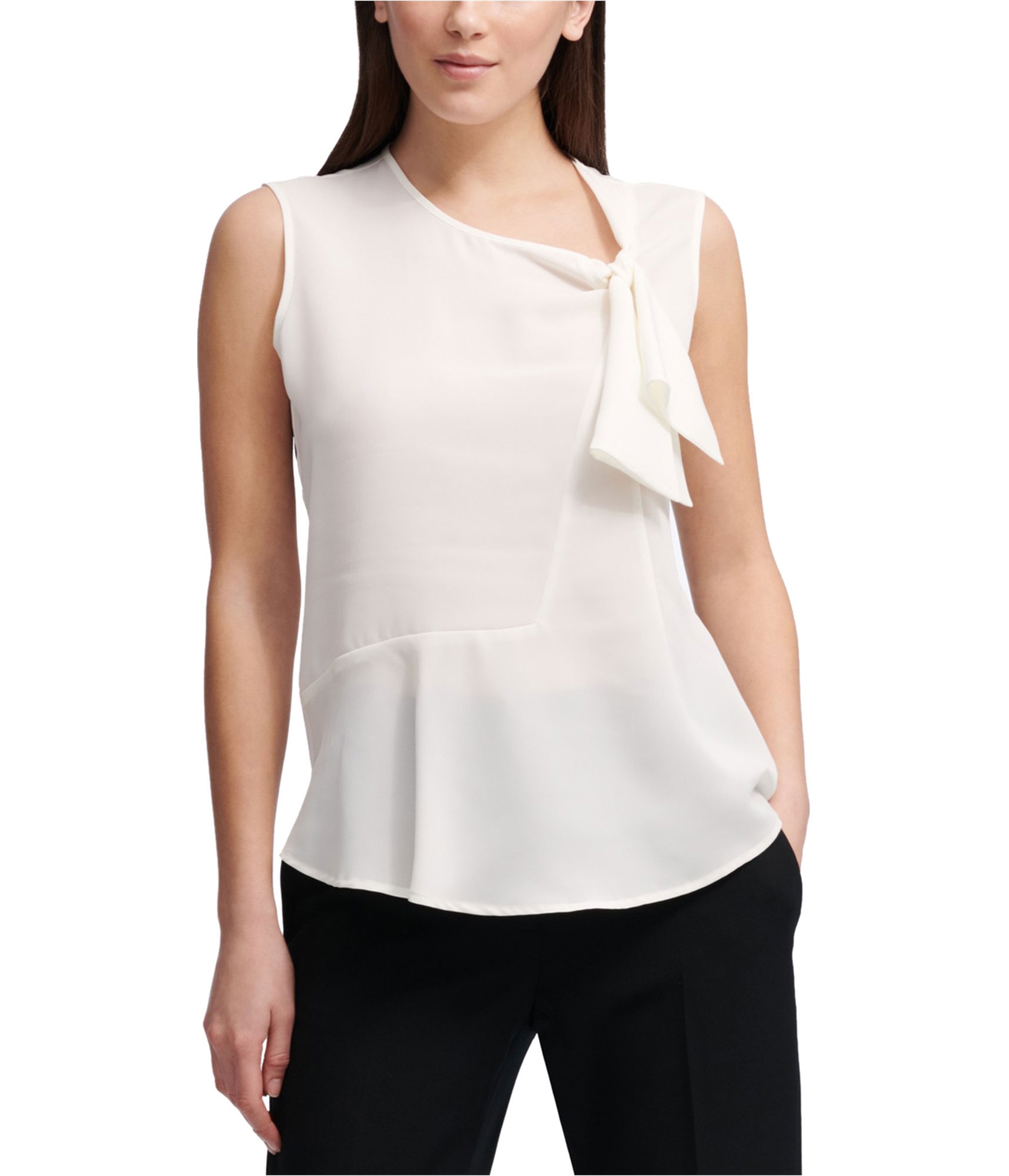 dkny sleeveless blouse