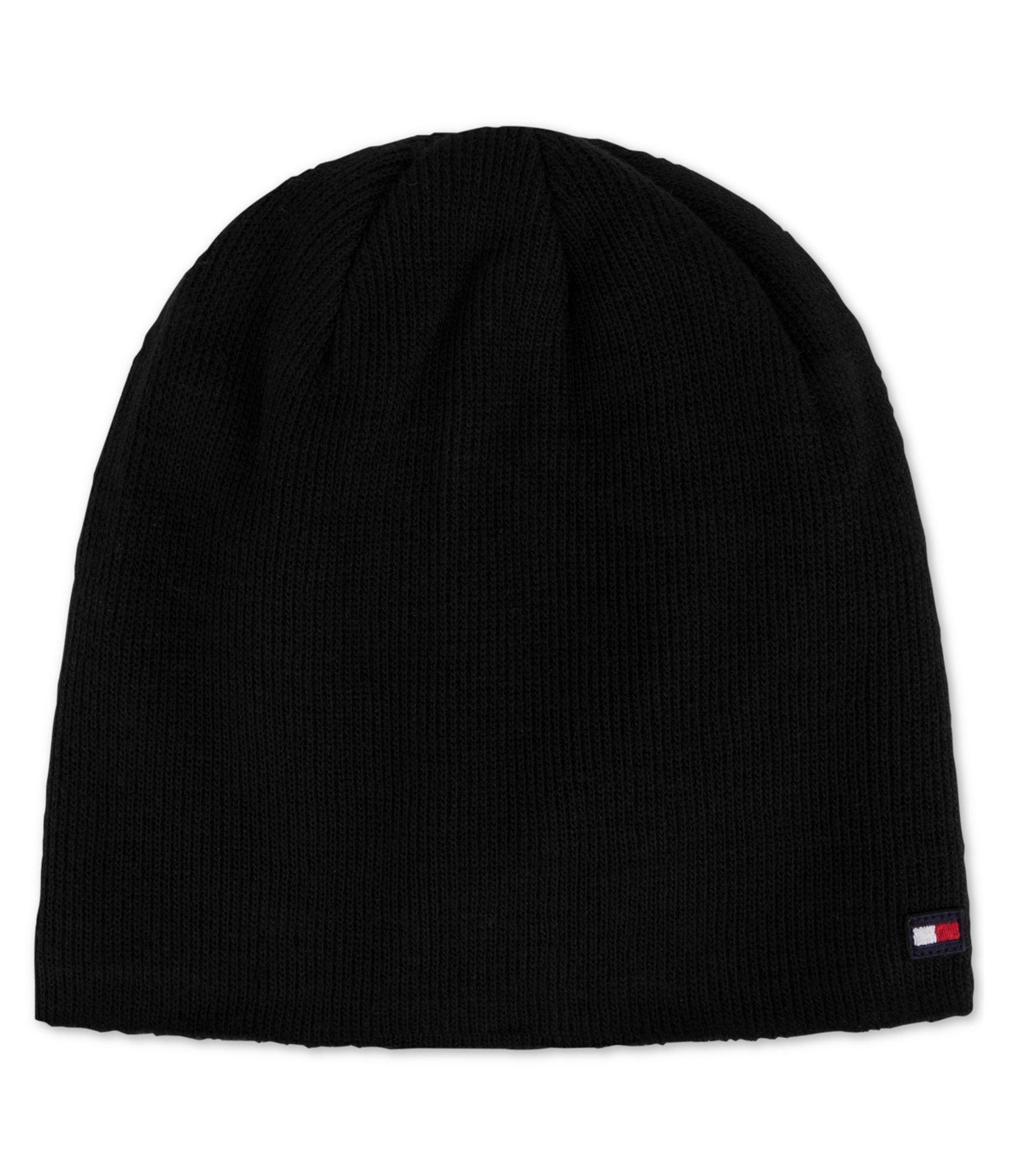 Tommy Hilfiger Mens Marled Fleece Lined Beanie Hat, Black, One Size | eBay