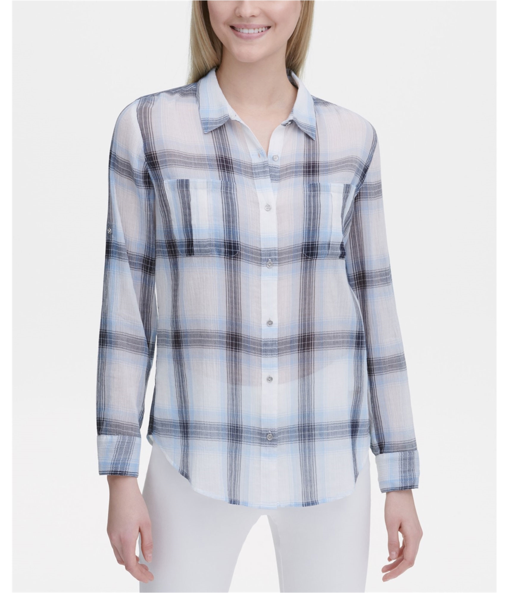 calvin klein button up shirt