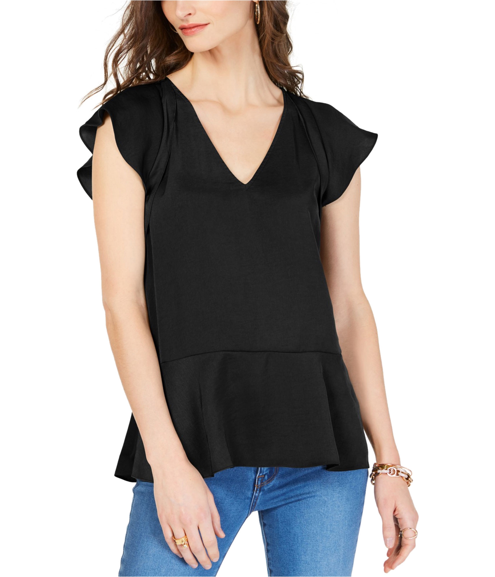 michael kors flutter top