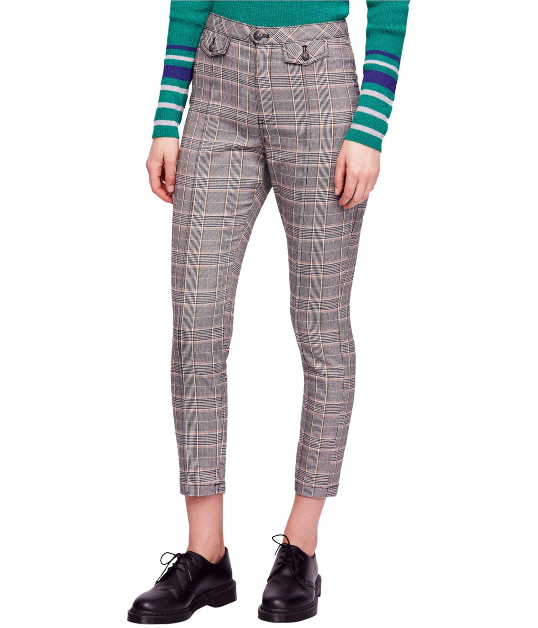 plaid trousers womens