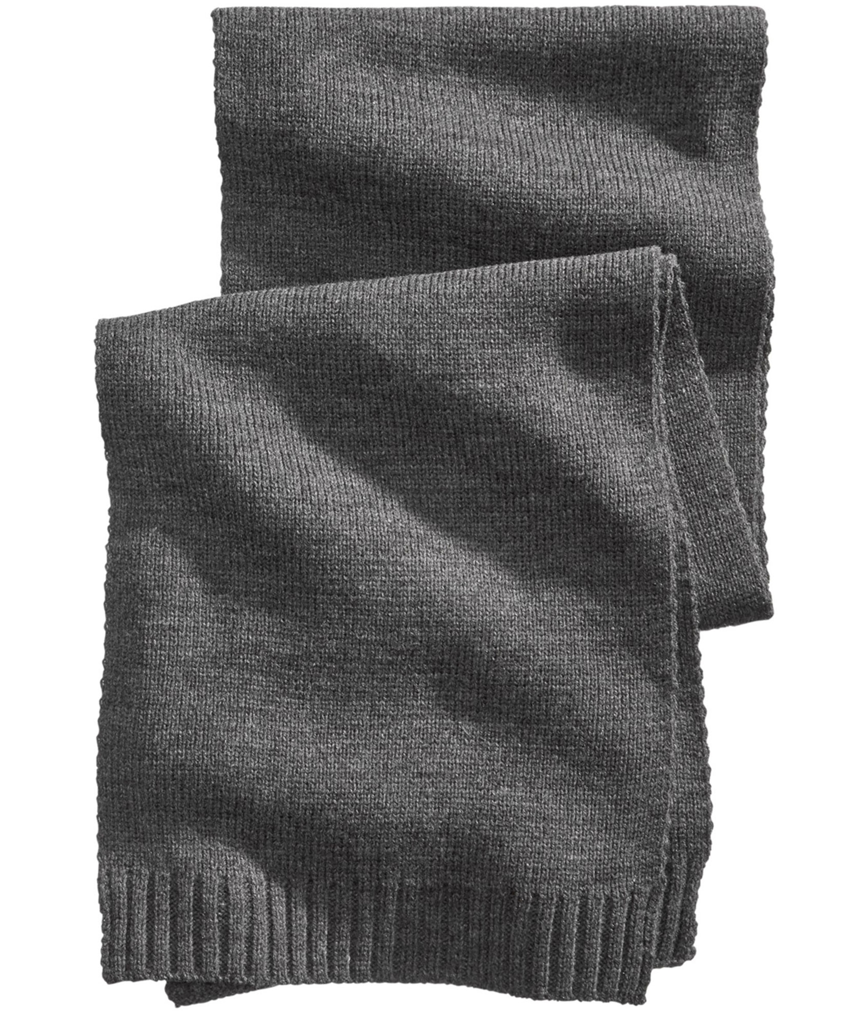 Club Room Mens Solid Scarf, Grey, One Size