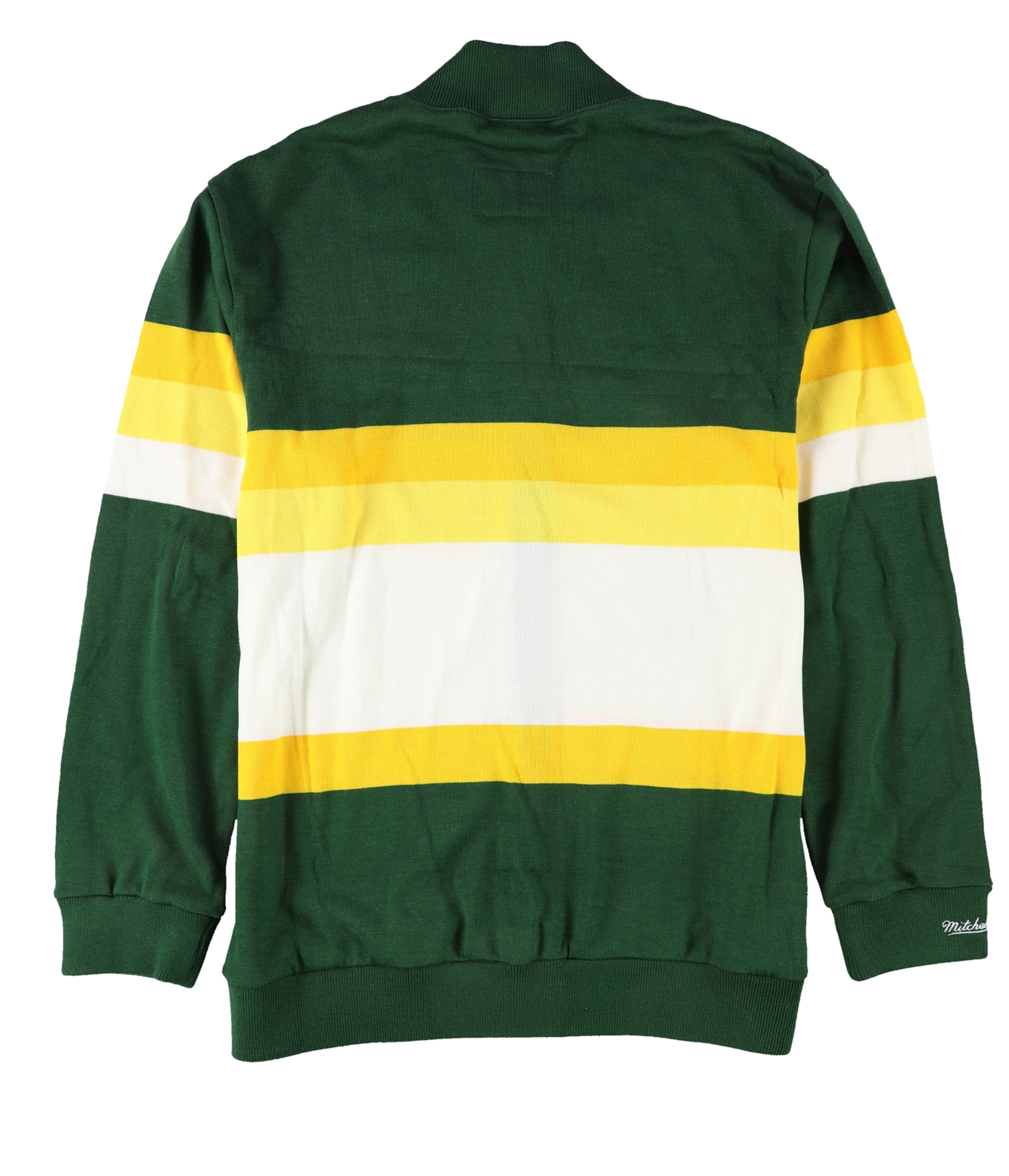 Mitchell & Ness Mens Green Bay Cardigan Sweater